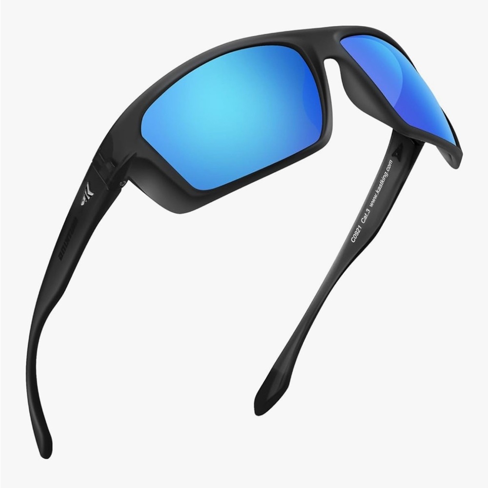 Kastking Men's Polarized Sunglasses with Blue Mirror Lenses C6